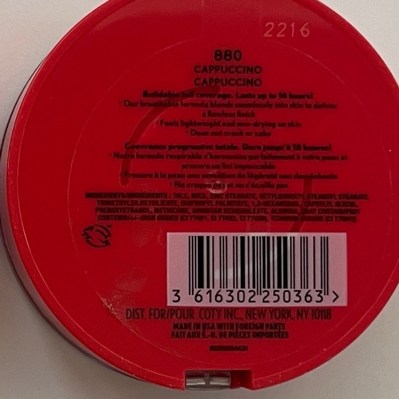 Covergirl Outlast Extreme Wear Pressed Powder 880 Cappuccino 2 Pack - Picture 3 of 4